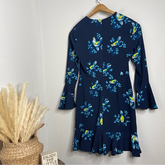 Draper James Blue Magnolia Mockingbird Bell Sleeve
Ruffle A-Line Dress Size 4 - Picture 5 of 16